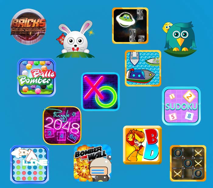 A group of various games